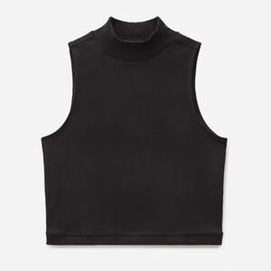 EVERLANE Size L Mock Neck Tank, Layering Piece, Crop Top EUC